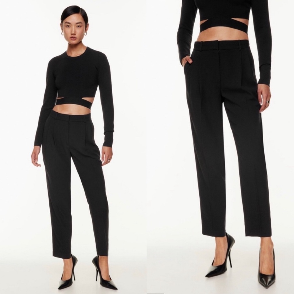Aritzia Babaton Vogue Pants Black Size 6